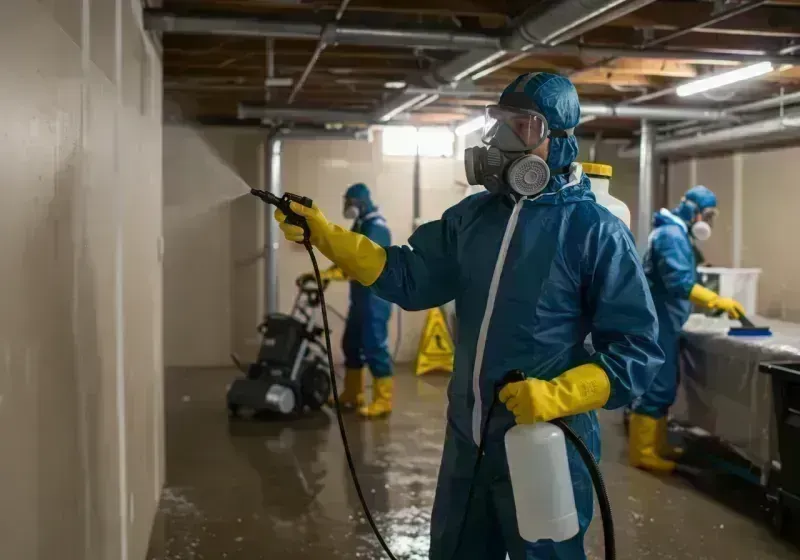 Basement Sanitization and Antimicrobial Treatment process in Lexington, IL